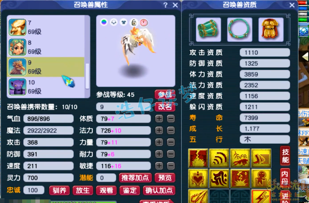 梦幻西游59级花果山装备展示图
