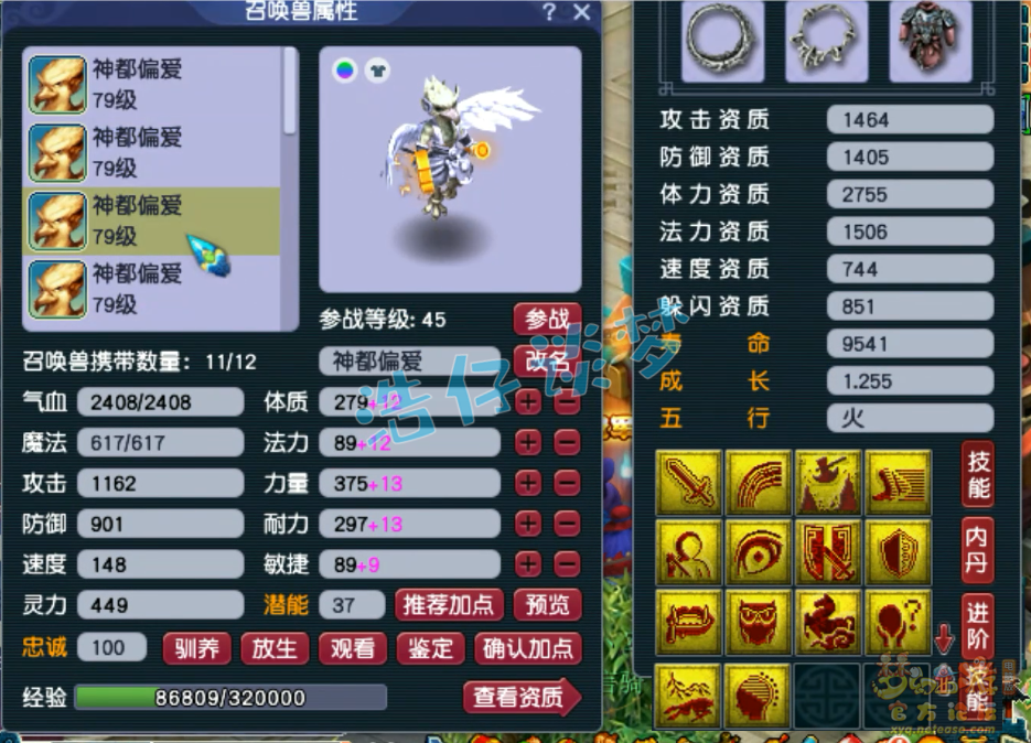 梦幻西游69花果山装备展示图