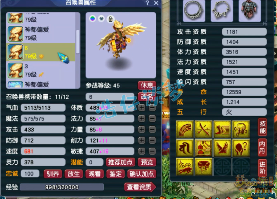 梦幻西游69花果山装备展示图