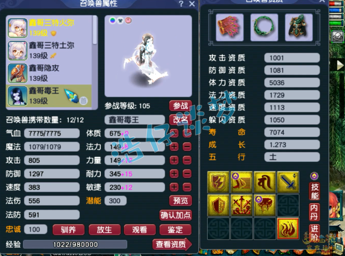 梦幻西游129级普陀山装备展示图