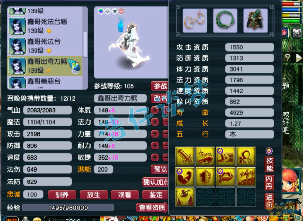 梦幻西游129级普陀山装备展示图