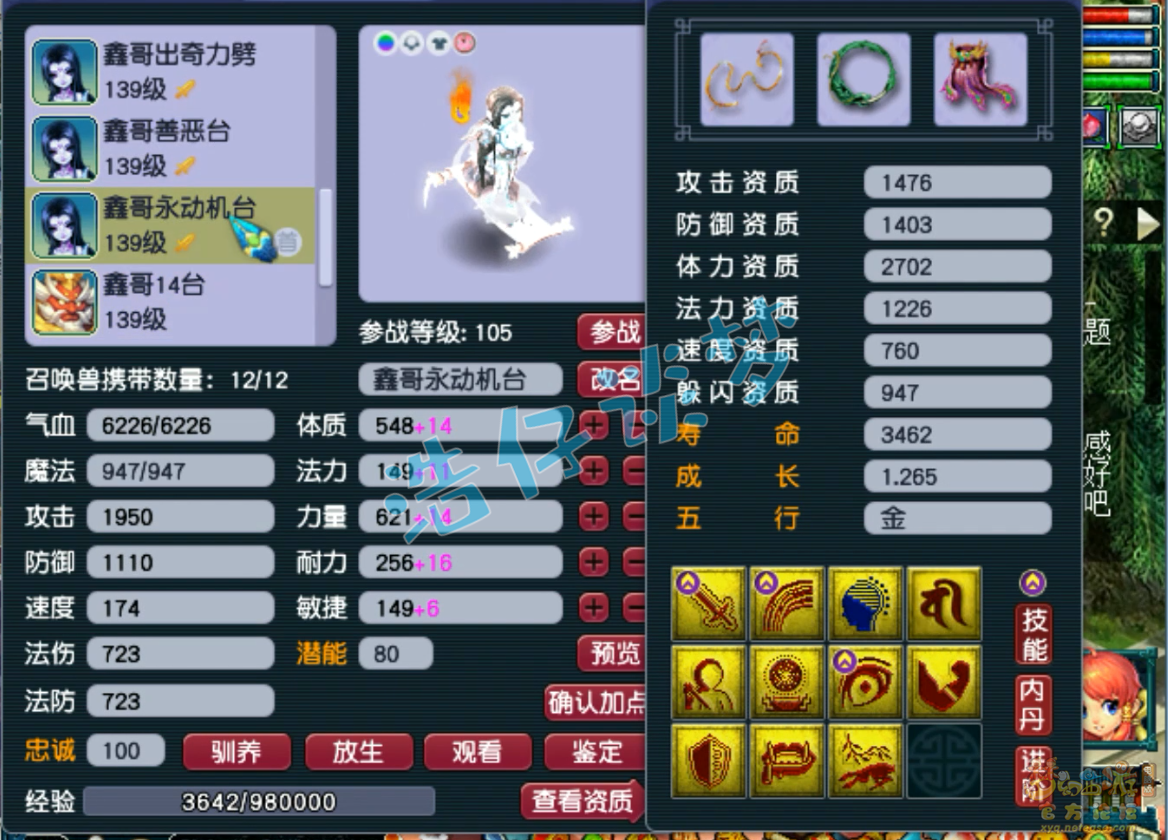 梦幻西游129级普陀山装备展示图