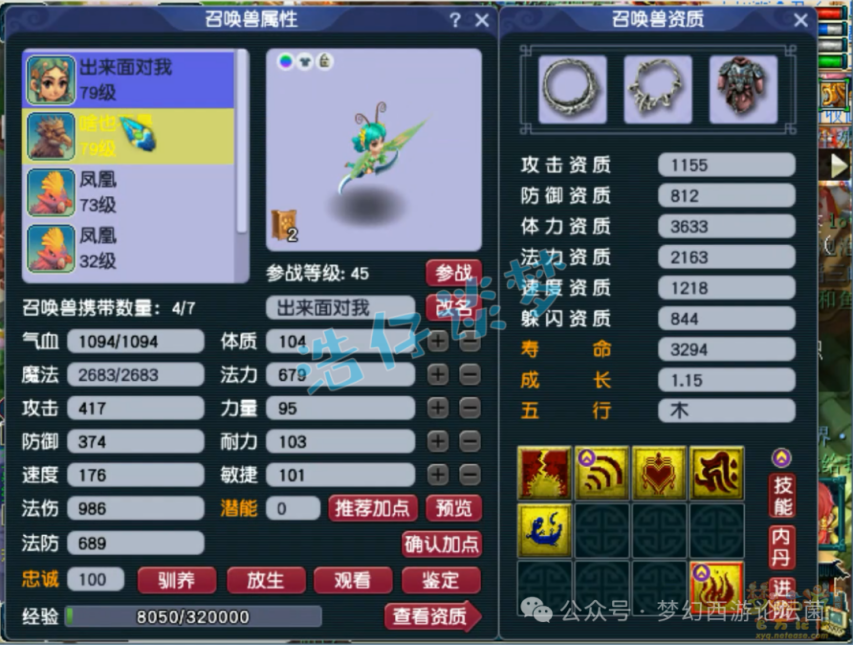 梦幻西游69级魔方寸装备展示图