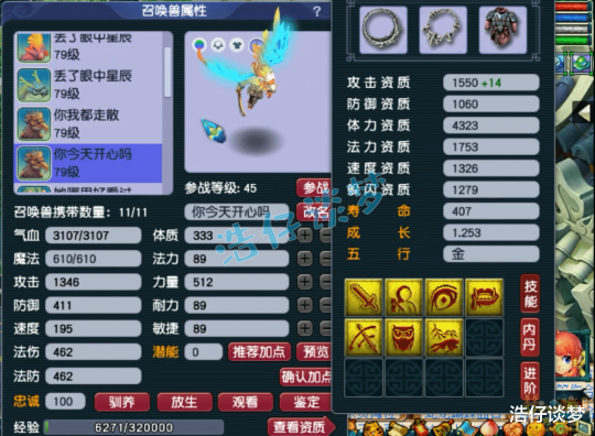 梦幻西游力天宫69级装备展示图