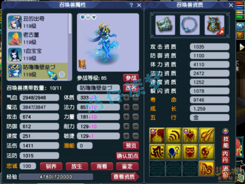梦幻西游普陀山装备109级展示图