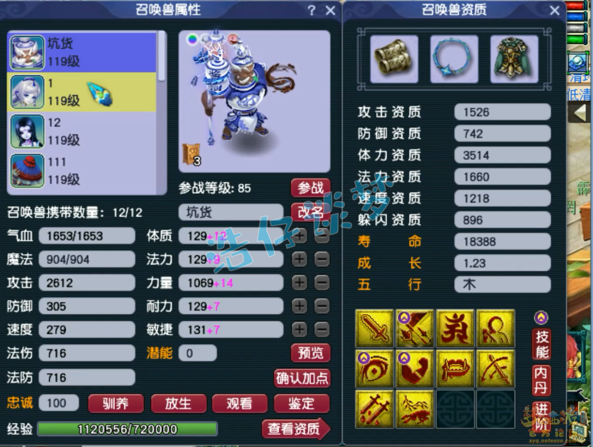 梦幻西游PK109级凌波城装备展示图