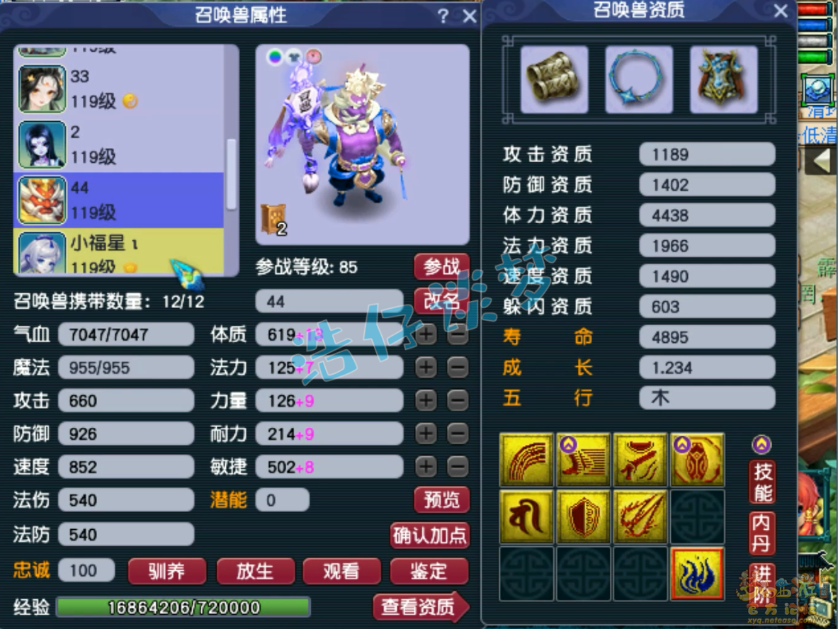 梦幻西游PK109级凌波城装备展示图