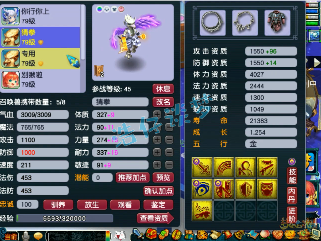 梦幻西游69方寸山装备展示图