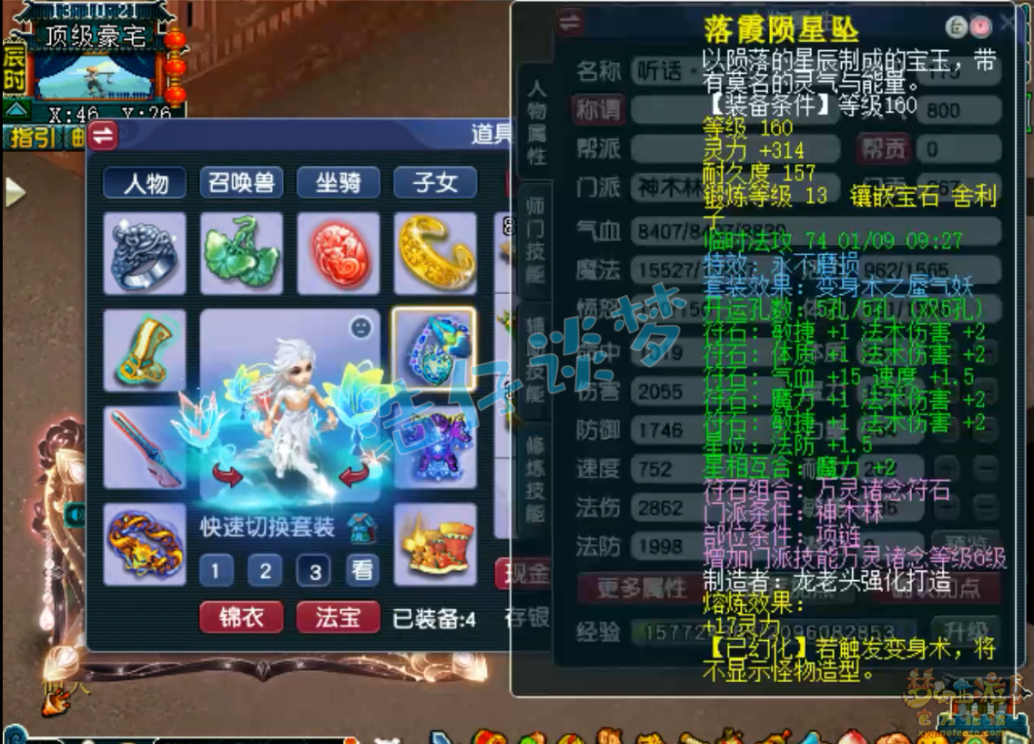梦幻西游竞速175级神木林装备展示图