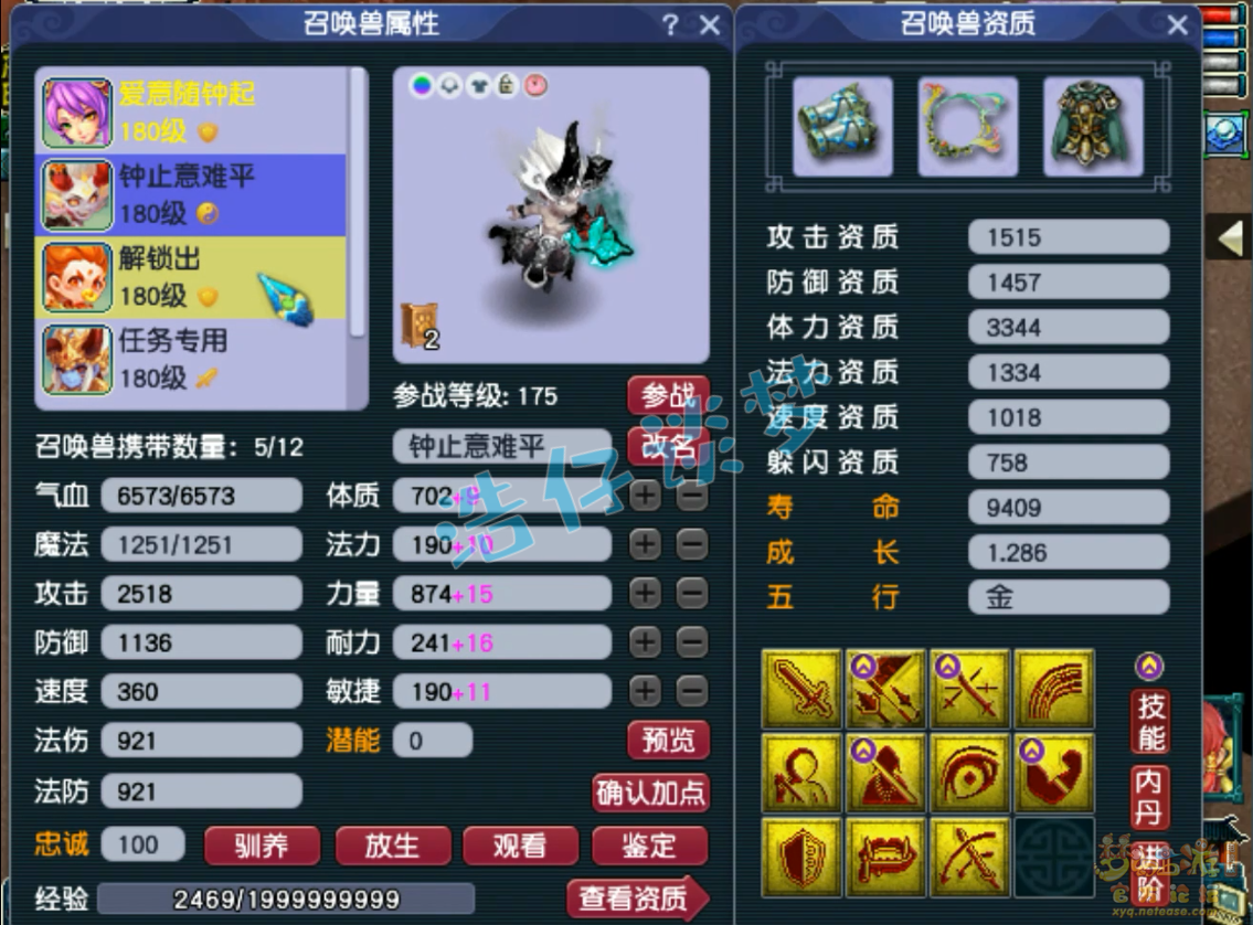 梦幻西游竞速175级神木林装备展示图