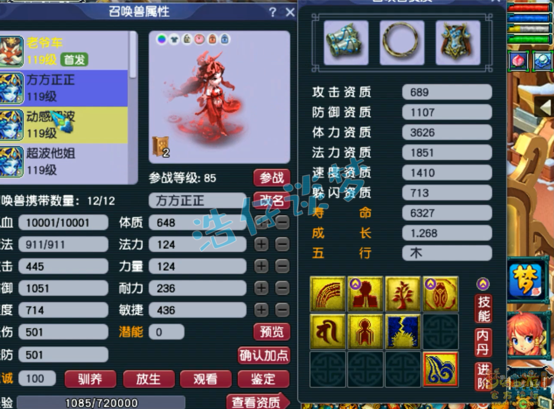 梦幻西游单挑九黎城109级装备展示图