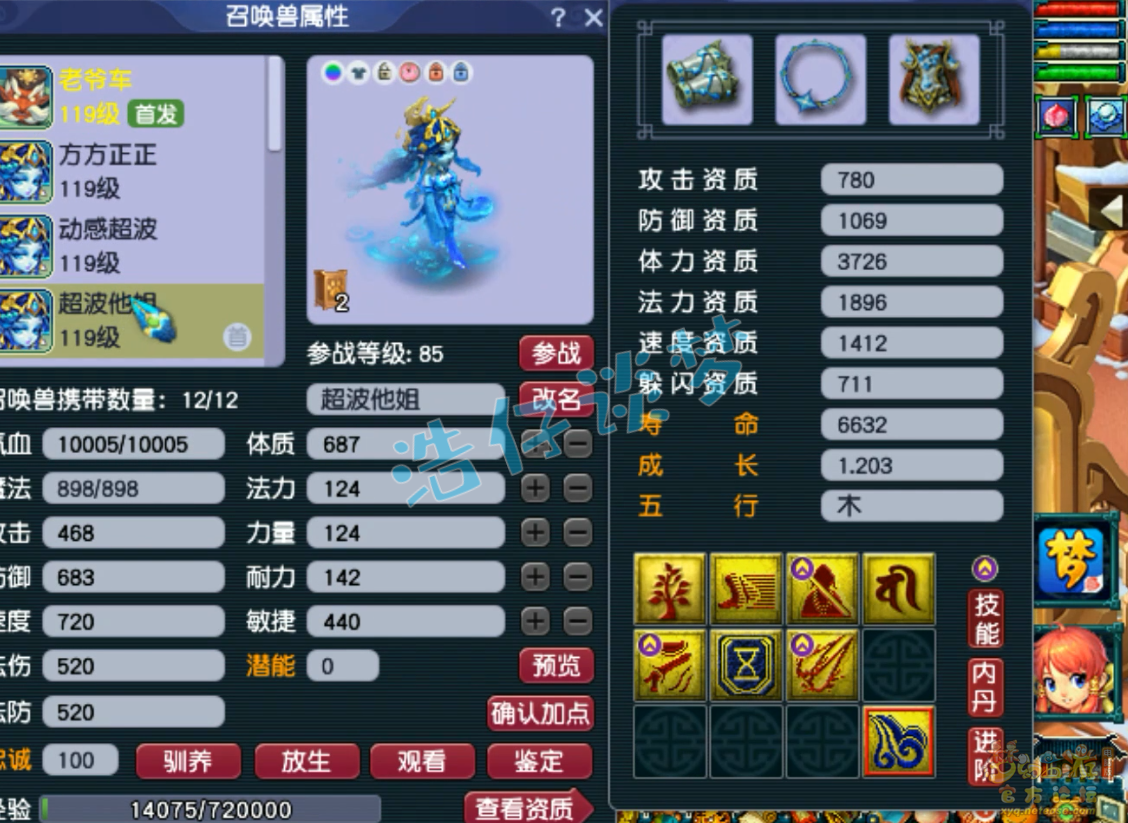 梦幻西游单挑九黎城109级装备展示图
