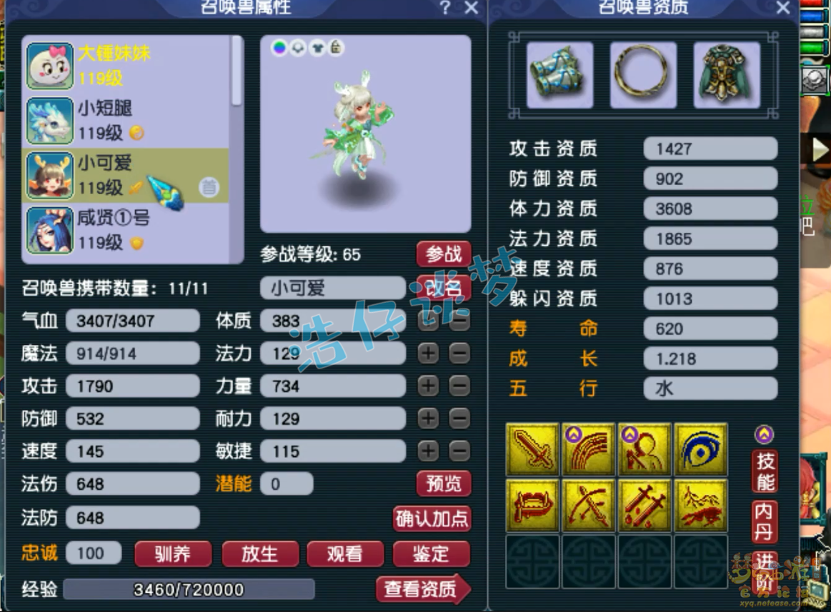 梦幻西游109普陀山装备展示图