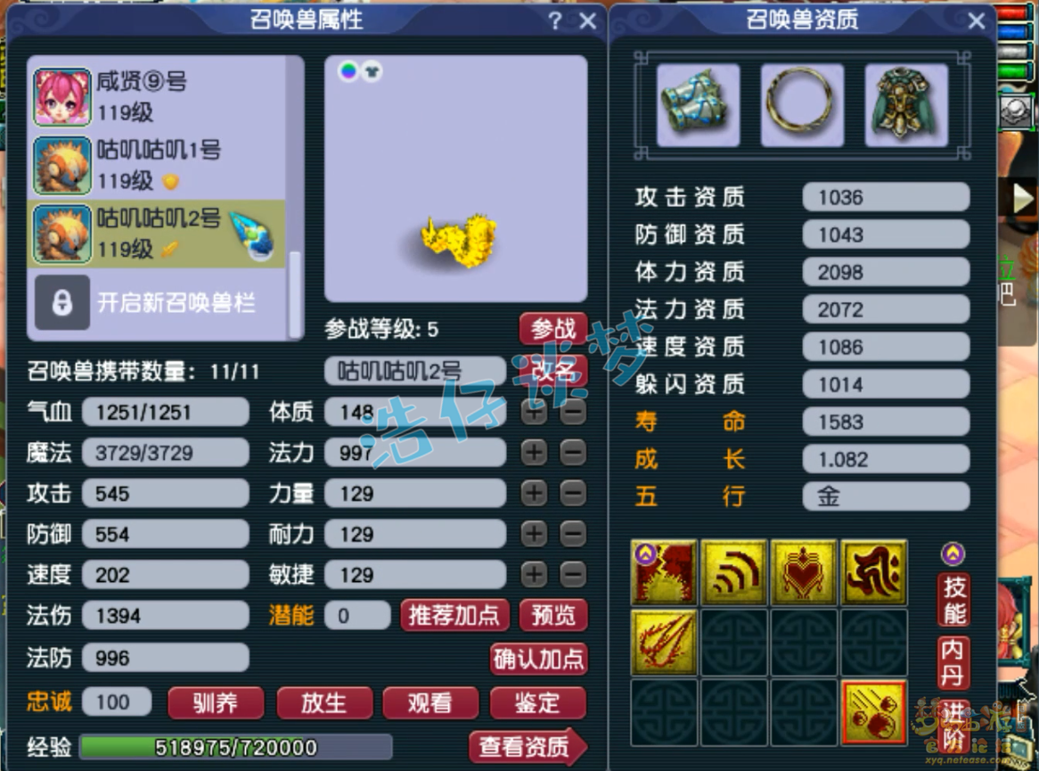 梦幻西游109普陀山装备展示图