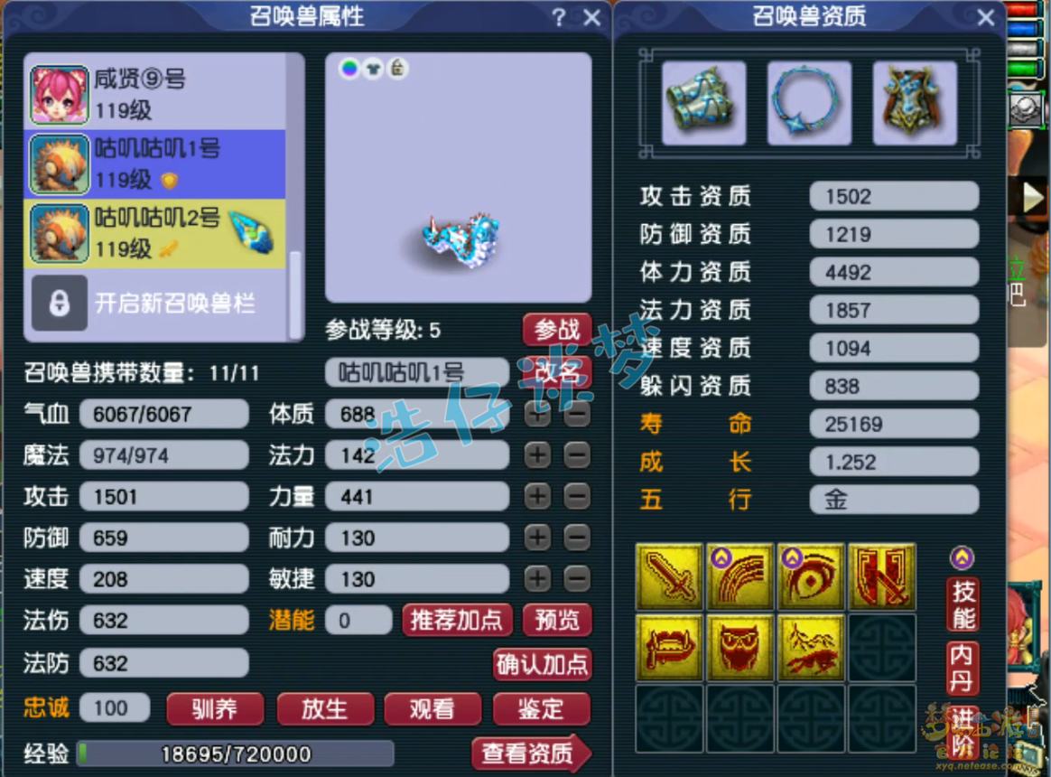 梦幻西游109普陀山装备展示图