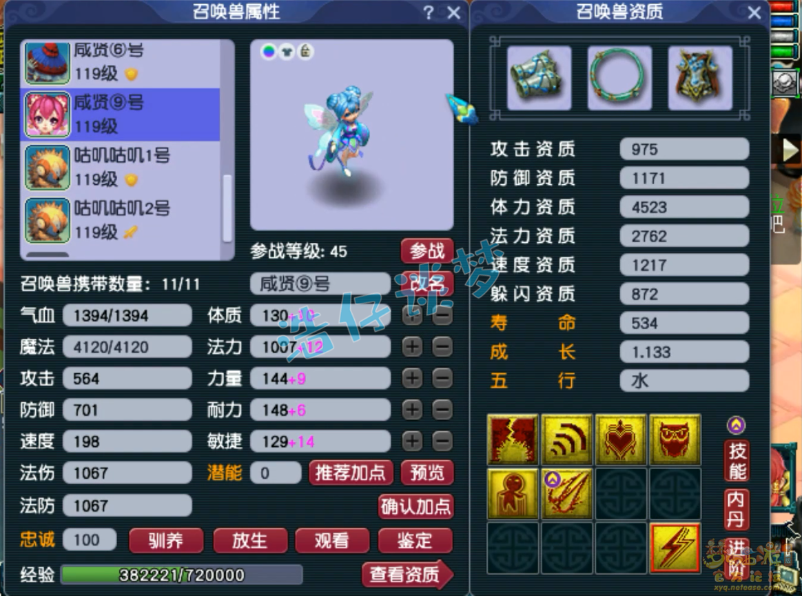 梦幻西游109普陀山装备展示图