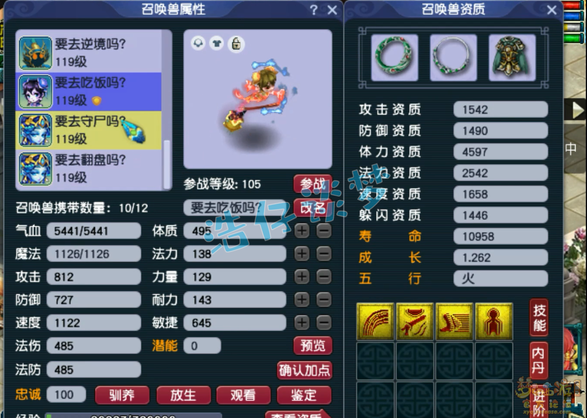 梦幻西游109级卡速方寸山装备展示图