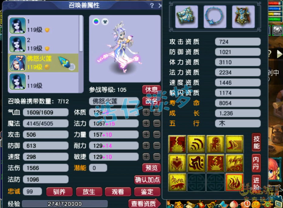 梦幻西游109无底洞装备展示图