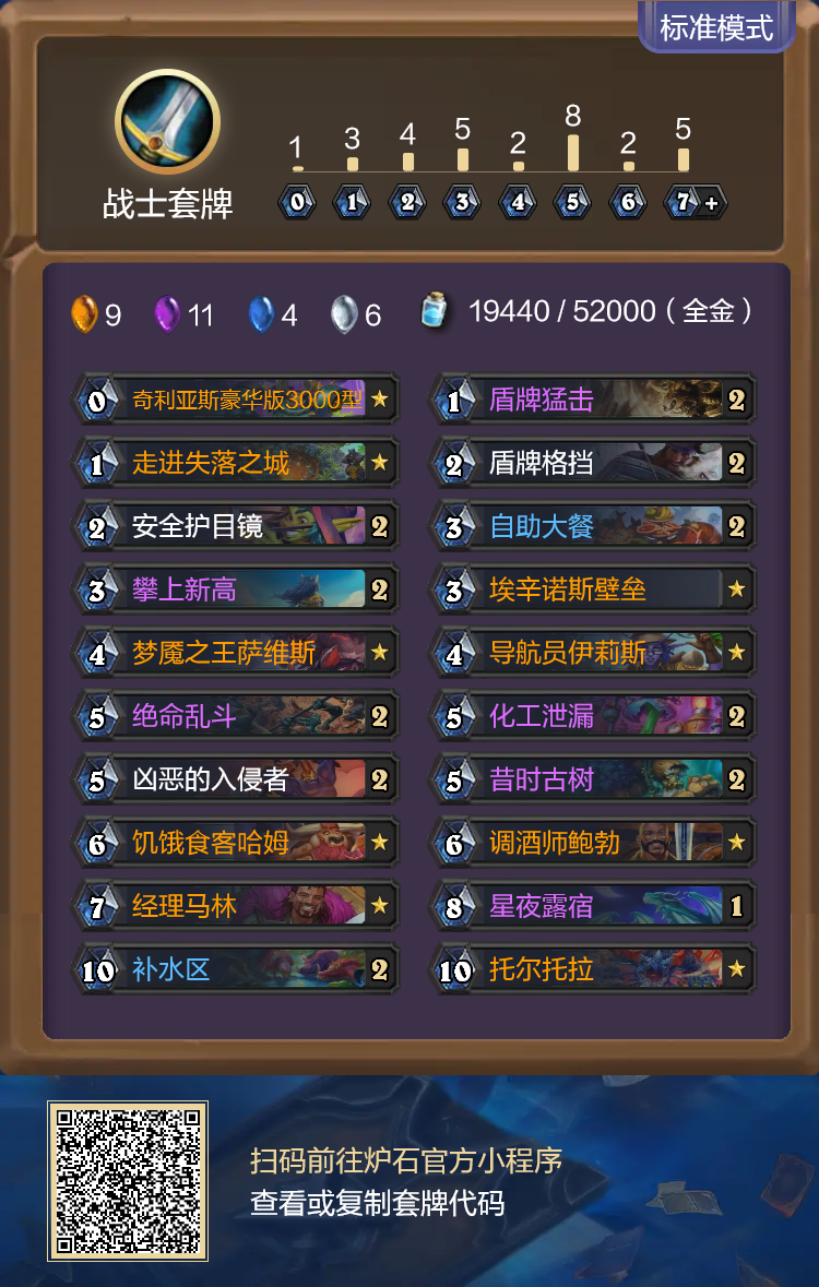 炉石传说重生之日任务战卡组代码分享
