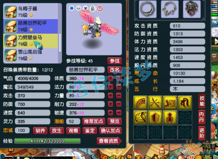 梦幻西游69级东海渊装备展示图