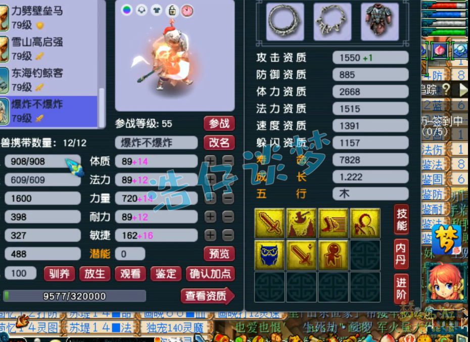 梦幻西游69级东海渊装备展示图