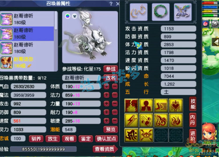 梦幻西游175级服战盘丝洞装备展示图
