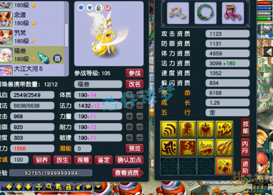 梦幻西游服战175化生寺装备展示图