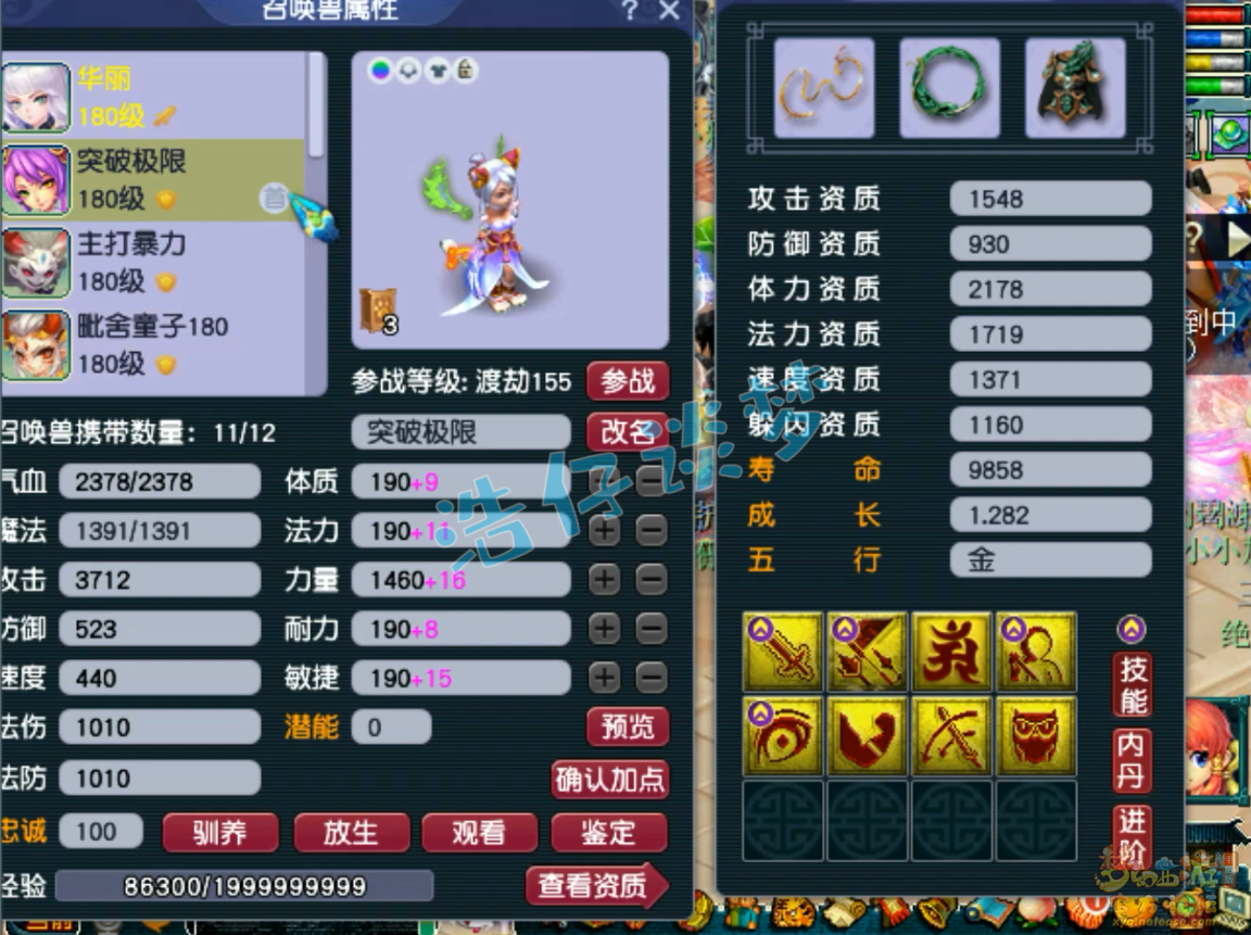 梦幻西游不磨神木林175级装备展示图