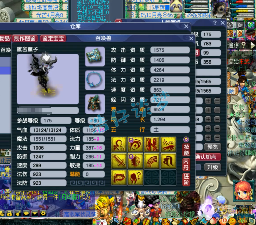 梦幻西游服战175花果山装备展示图