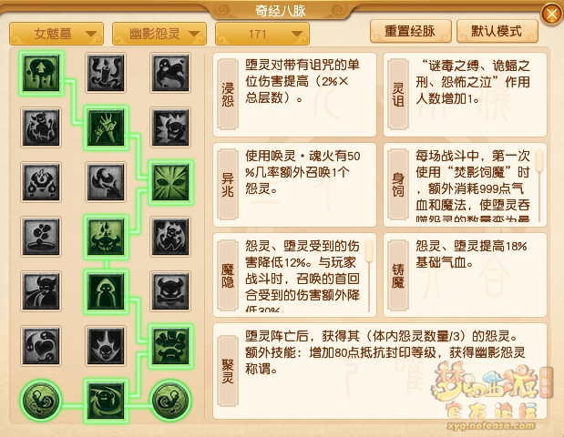 梦幻西游女魃墓经脉选择攻略2025