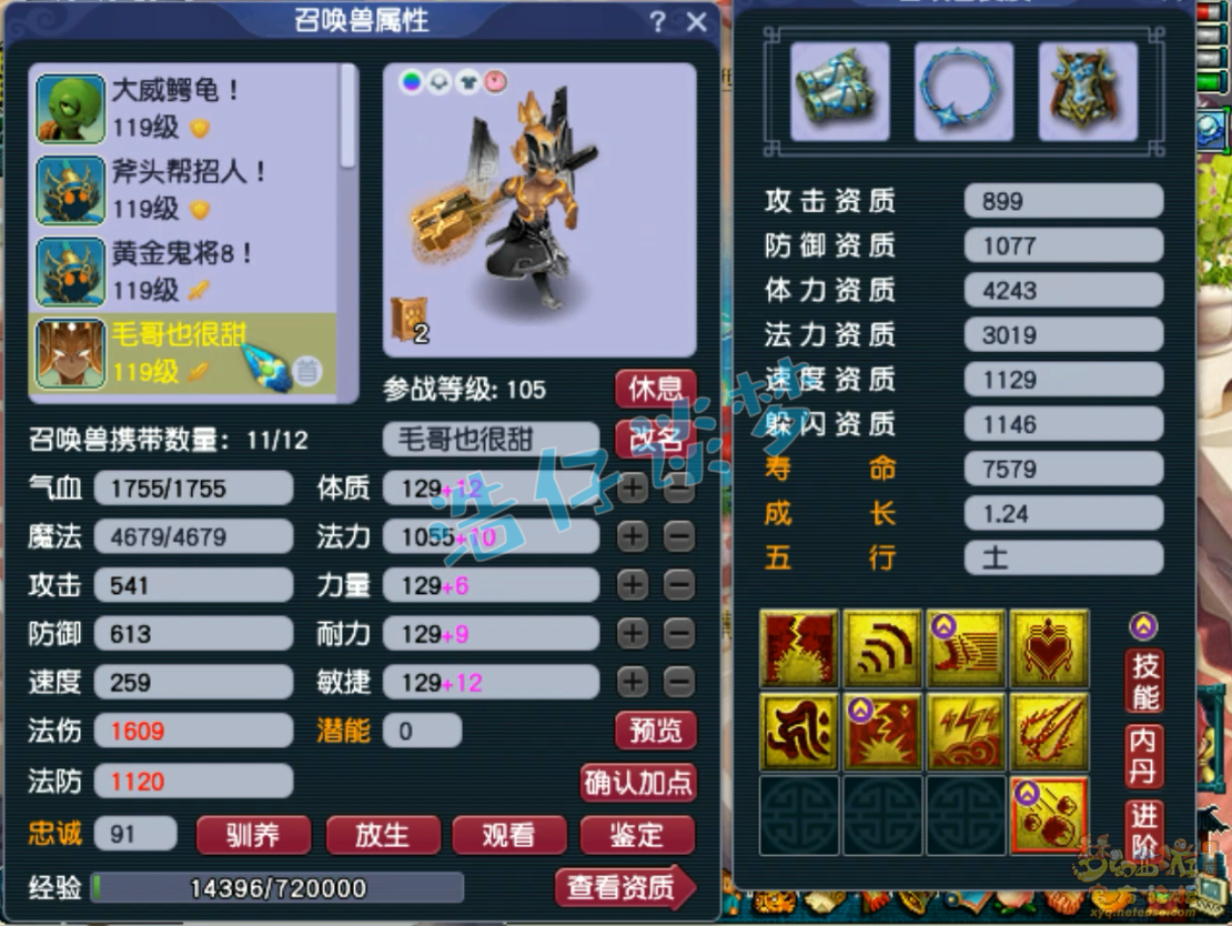 梦幻西游109物暴狮驼岭装备展示图