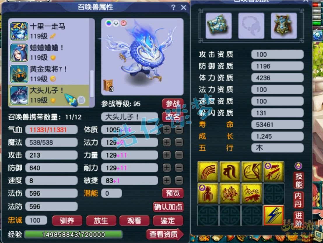 梦幻西游109物暴狮驼岭装备展示图