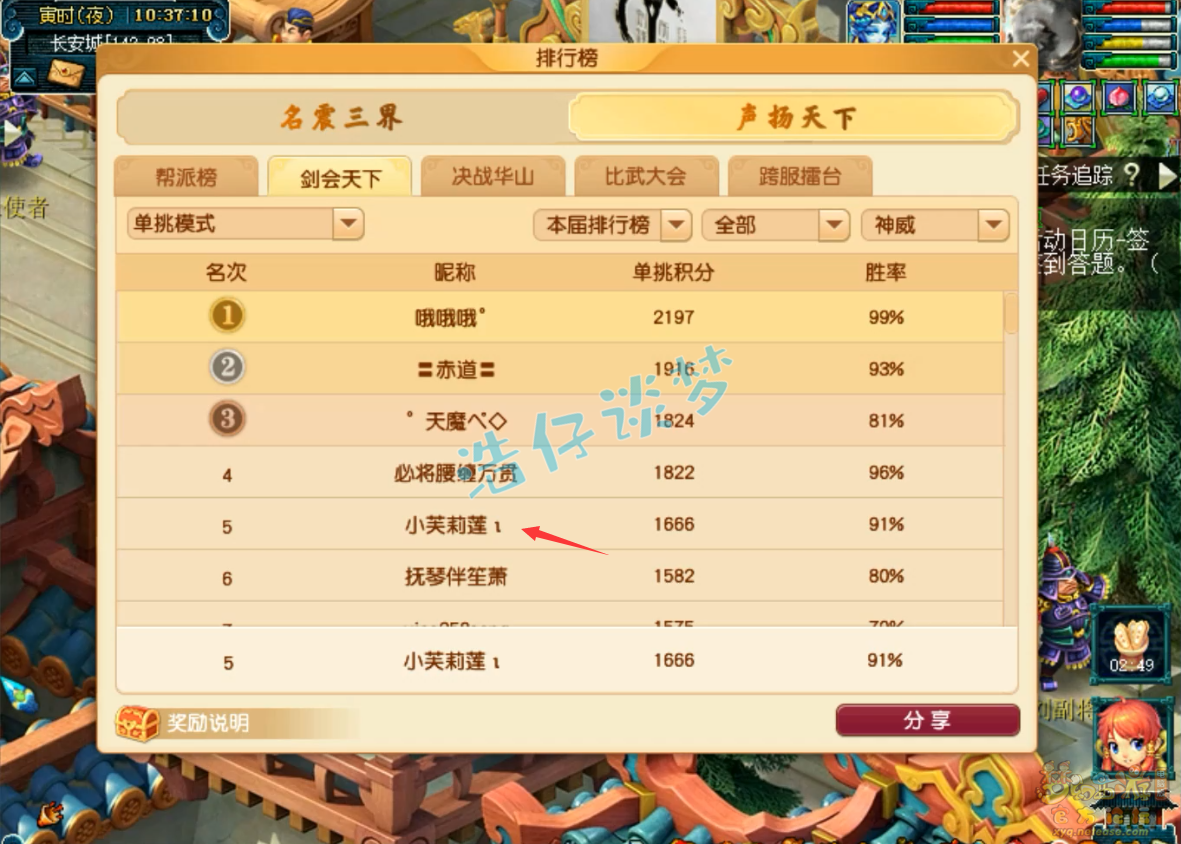 梦幻西游单挑魔王寨109级装备展示图