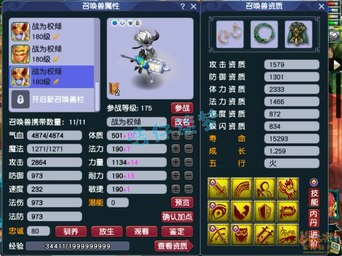 梦幻西游咒师175普陀山装备展示图