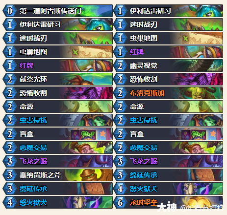 炉石传说穿越时间流奇闻瞎卡组代码分享