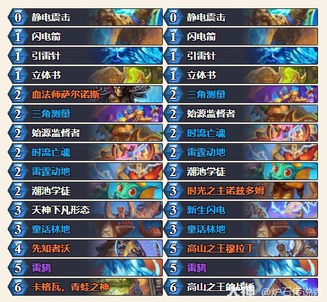 炉石传说CTThomi自然萨卡组代码分享