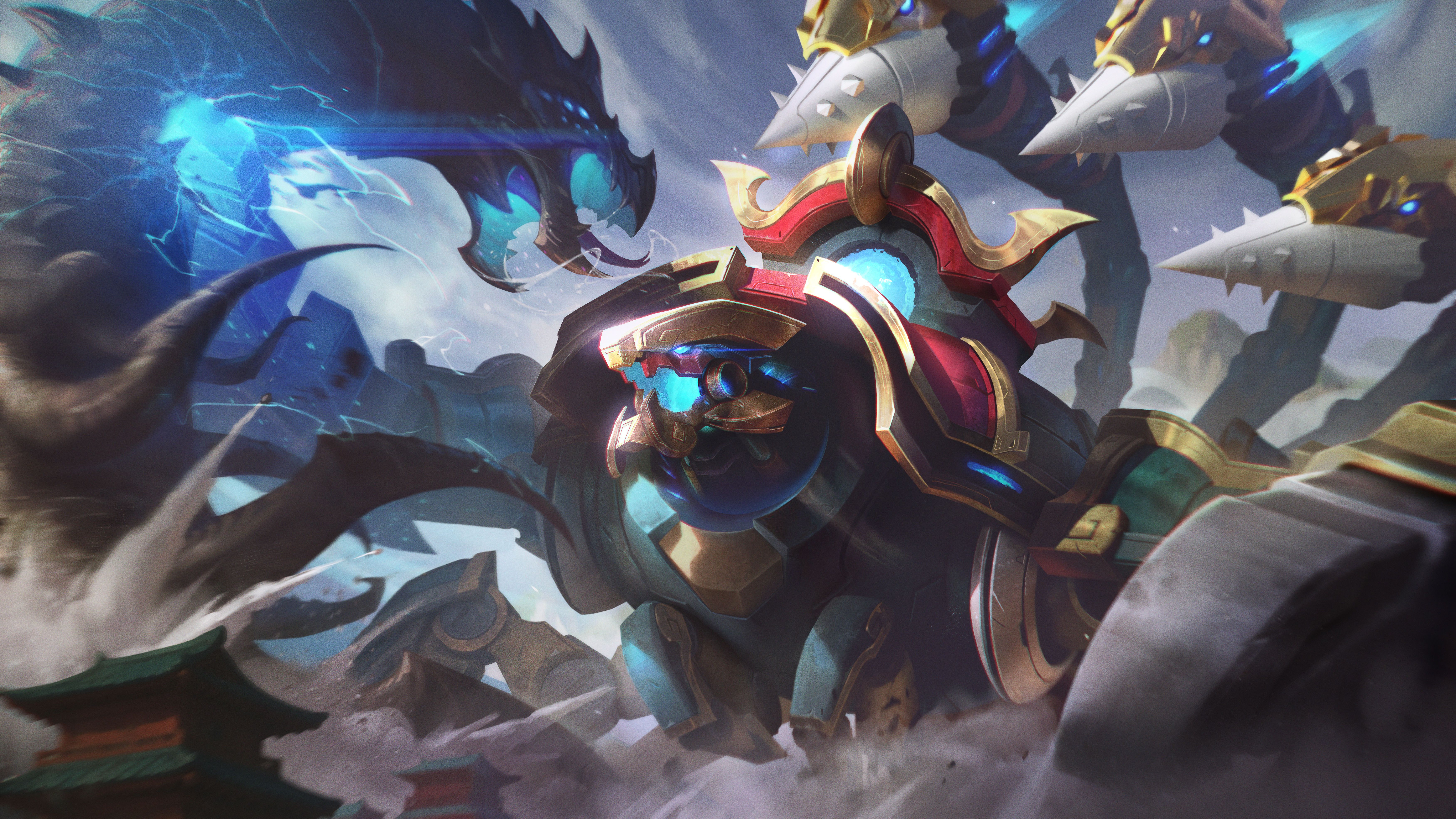 LOL王国机神斯卡纳皮肤效果预览