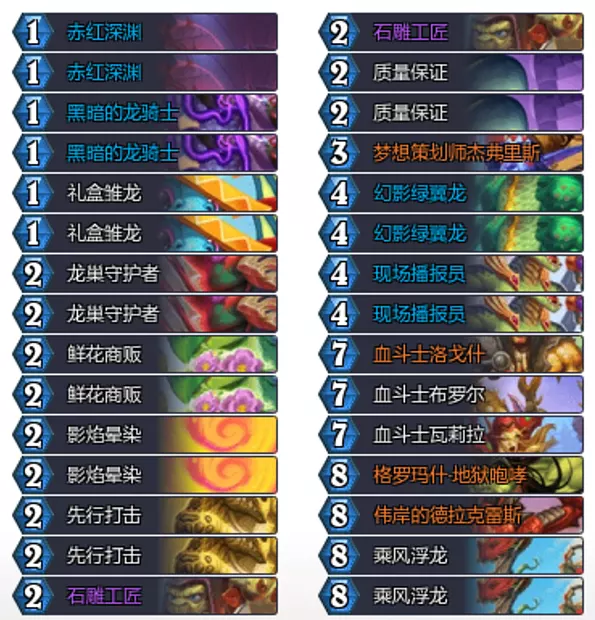 炉石传说穿越时间流龙战卡组代码推荐