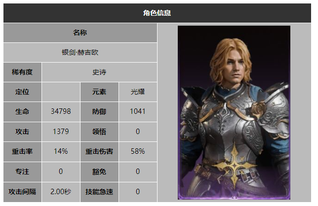 龙息神寂银剑赫吉欧技能介绍