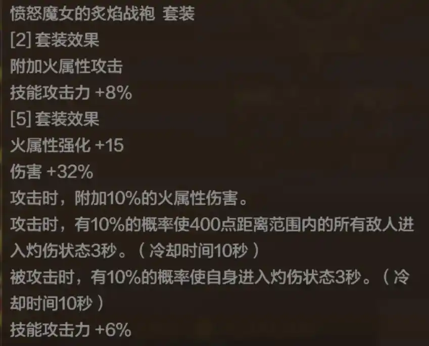 DNF手游愤怒魔女套属性一览