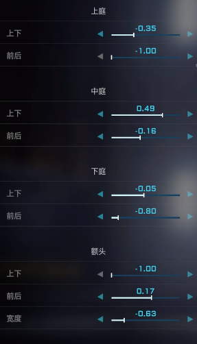 解限机蓝色眼睛捏脸数据一览