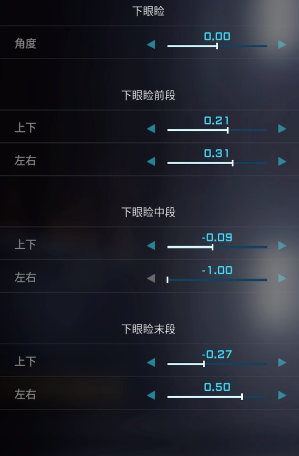 解限机蓝色眼睛捏脸数据一览