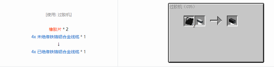 我的世界格雷科技6管道线缆轴合成表大全