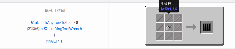 我的世界格雷科技6覆盖板合成表大全