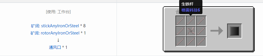 我的世界格雷科技6覆盖板合成表大全