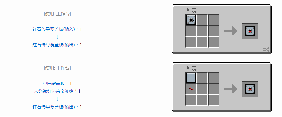 我的世界格雷科技6覆盖板合成表大全