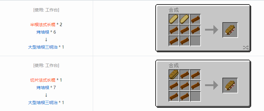 我的世界格雷科技6食物合成表大全