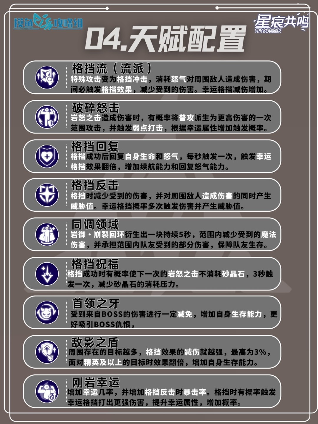 星痕共鸣巨刃守护者格挡流培养攻略