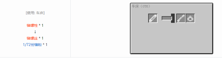 我的世界格雷科技61/72份粉合成表大全