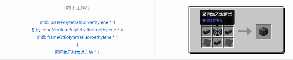 我的世界格雷科技5方块合成表大全